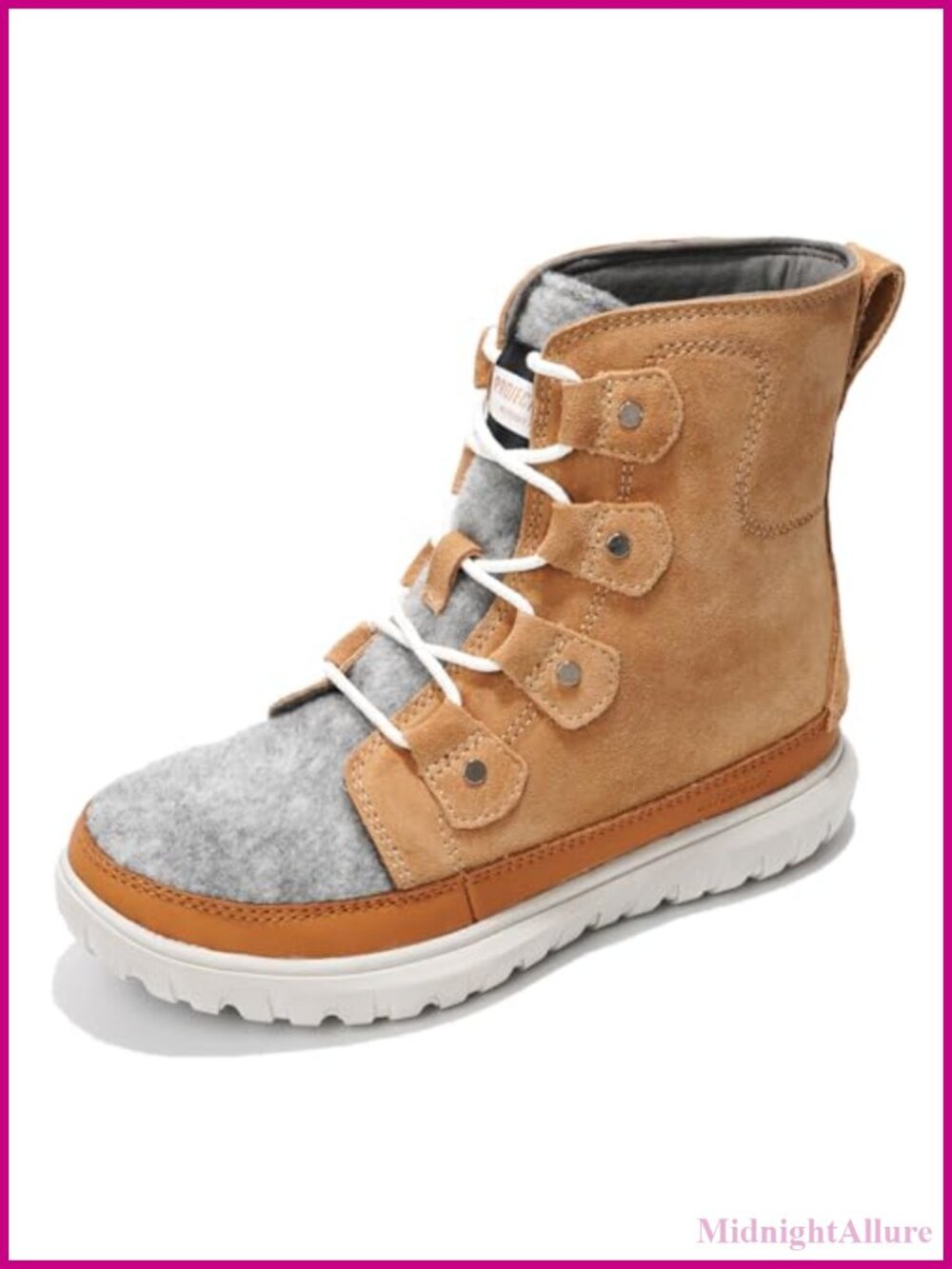 Genuine Leather Waterproof Snow Boots Memory Foam Non Slip